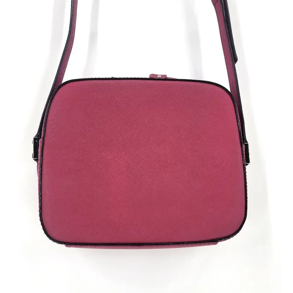 Kate Spade Newberry Lane Cammie Camera Crossbody – Pink Saffiano Leather